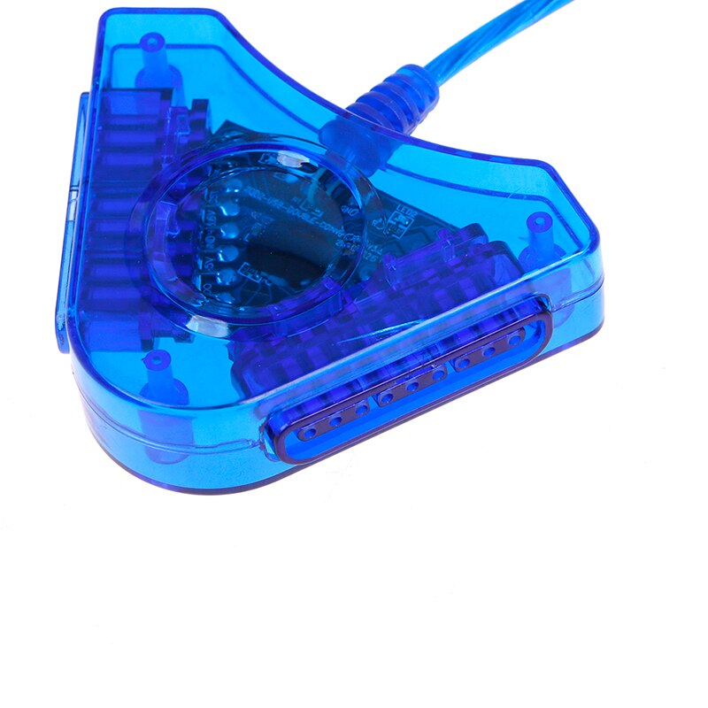 1pc game usb dual player converter adapterkabel voor  ps2 dual usb game controller cd driver