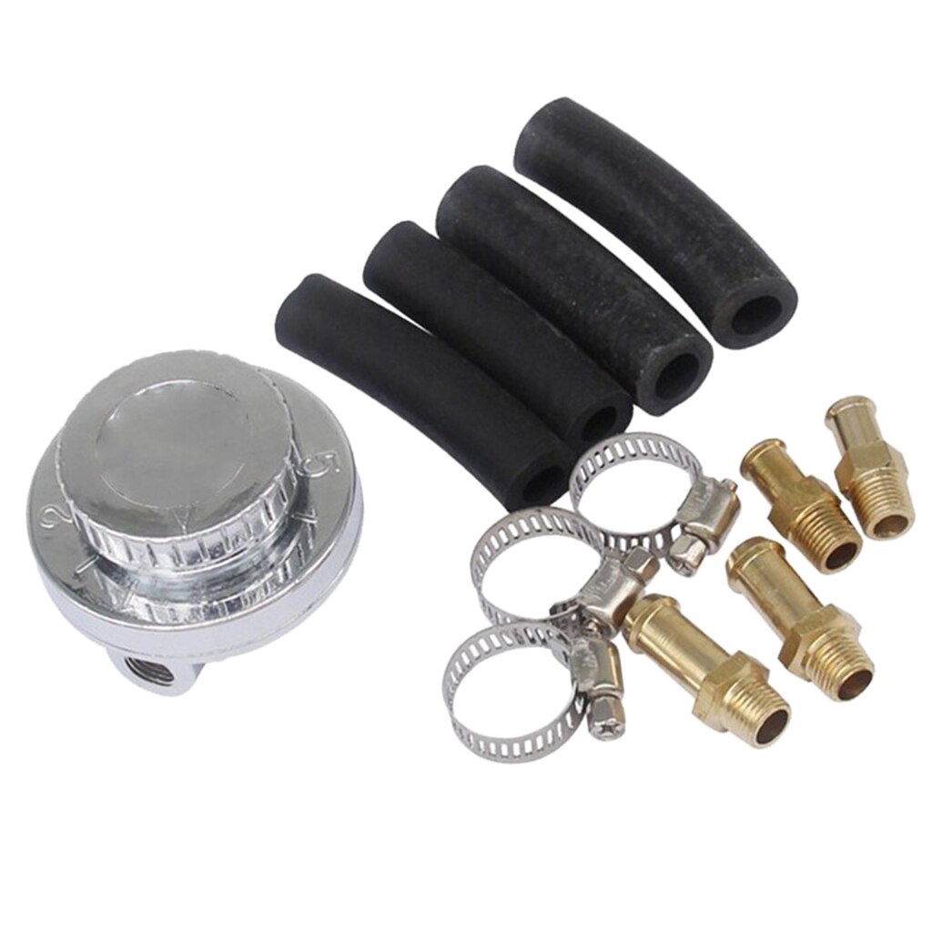1-5 PSI Fuel Pressure Regulator Valve 8mm 10mm Tail For Carburettor