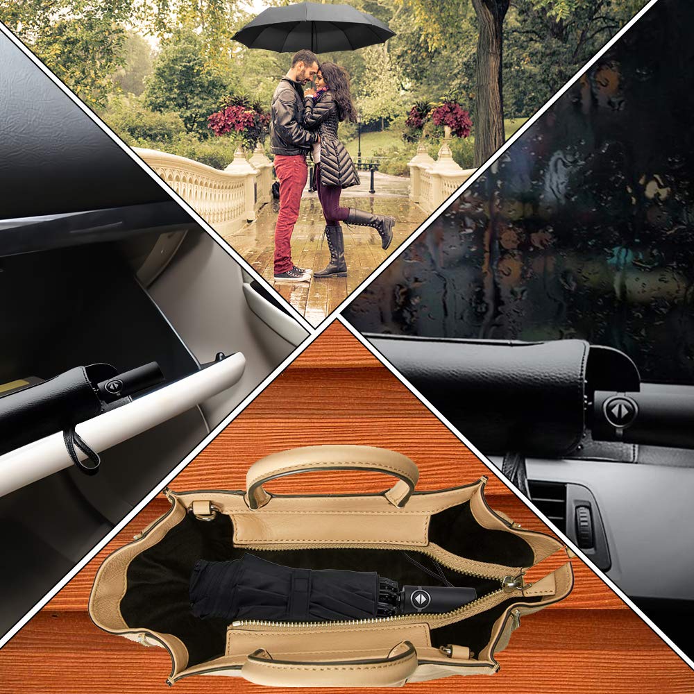 Inverted Windproof Umbrella with Coating,10 Ribs Auto Open & Close Travel Umbrella,Portable Reverse Outdoor sun Umbrellas