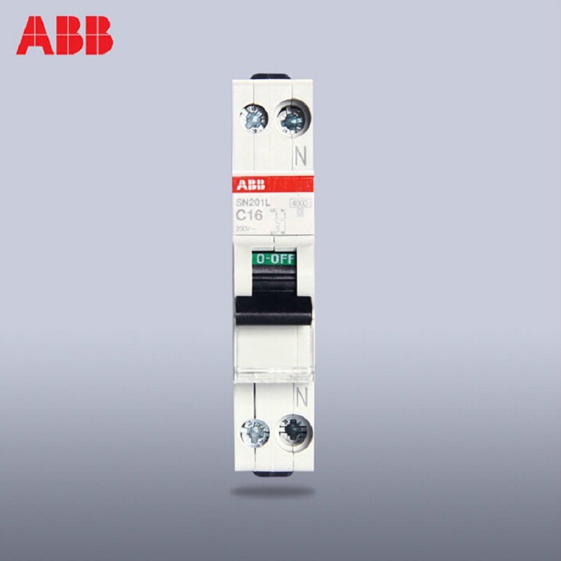 ABB Miniature Circuit Breaker SN201L 1P+N TYPE C 16A 20A 25A 32A 40A