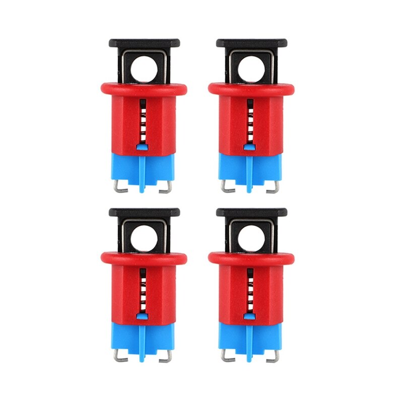 4 PCS Mini Circuit Breaker Lockout Electrical Safety Lock Miniature Air Switch Lsolation Lock for Power Isolation Pinout: Default Title