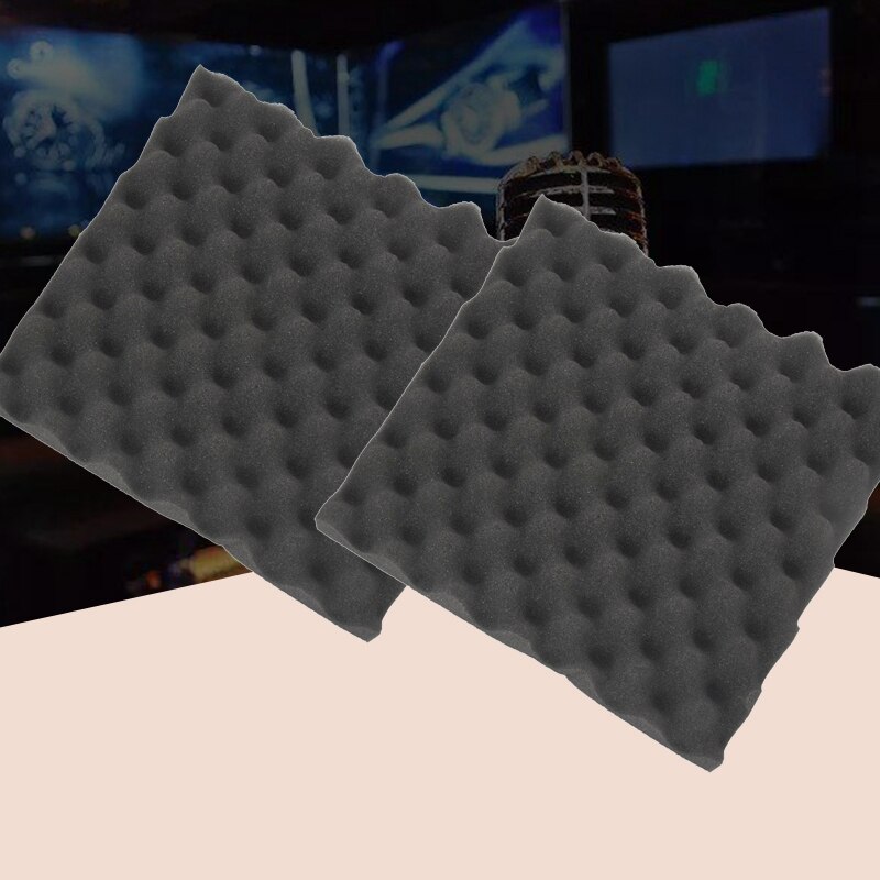 6pcs Soundproofing Acoustic Foam Tiles Noise Sound-Absorbing 30X30X4CM