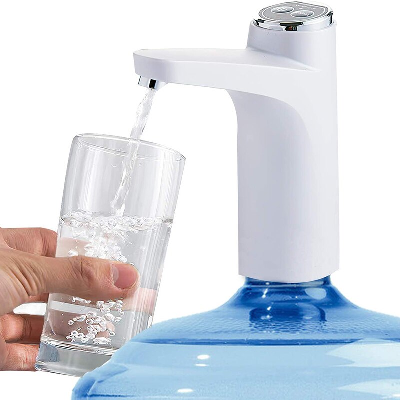Distributeur de bouteilles d'eau, pompe à cruche d'eau de 5 gallons, pompe à refroidisseur d'eau avec chargement USB automatique Portable et à faible bruit