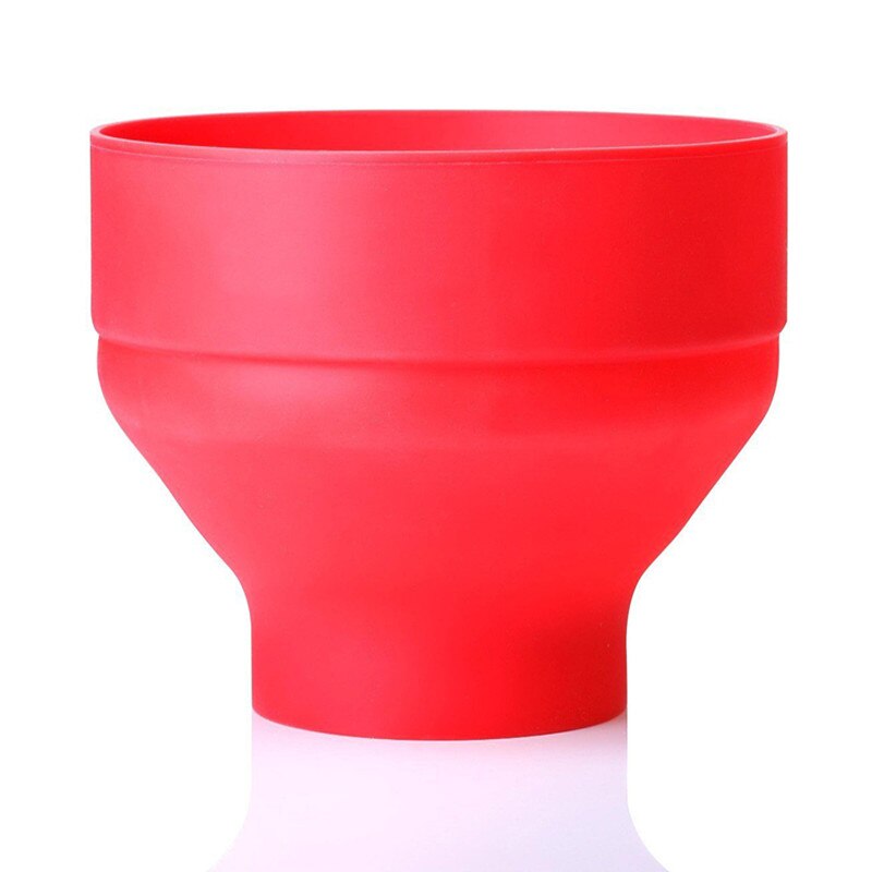 DlY-cuenco de silicona plegable para palomitas de maíz calientes, para palomitas de maíz calientes, para microondas, ecológico, 280g