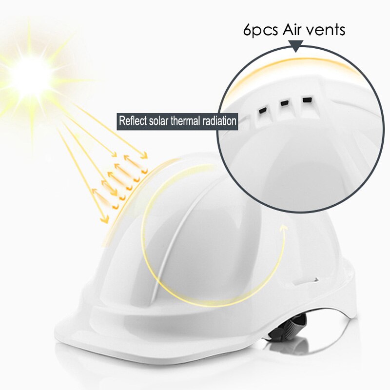 Protective Hard Hat Breathable Work Safety Helmet ABS Impact Resistance Bump Cap Construction Site Engineering Worker Protection