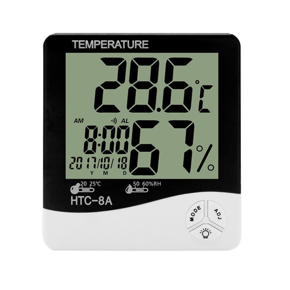 HTC-8A Temperature Humidity meter LCD Probe Max min digital thermometer In Out hygrometer