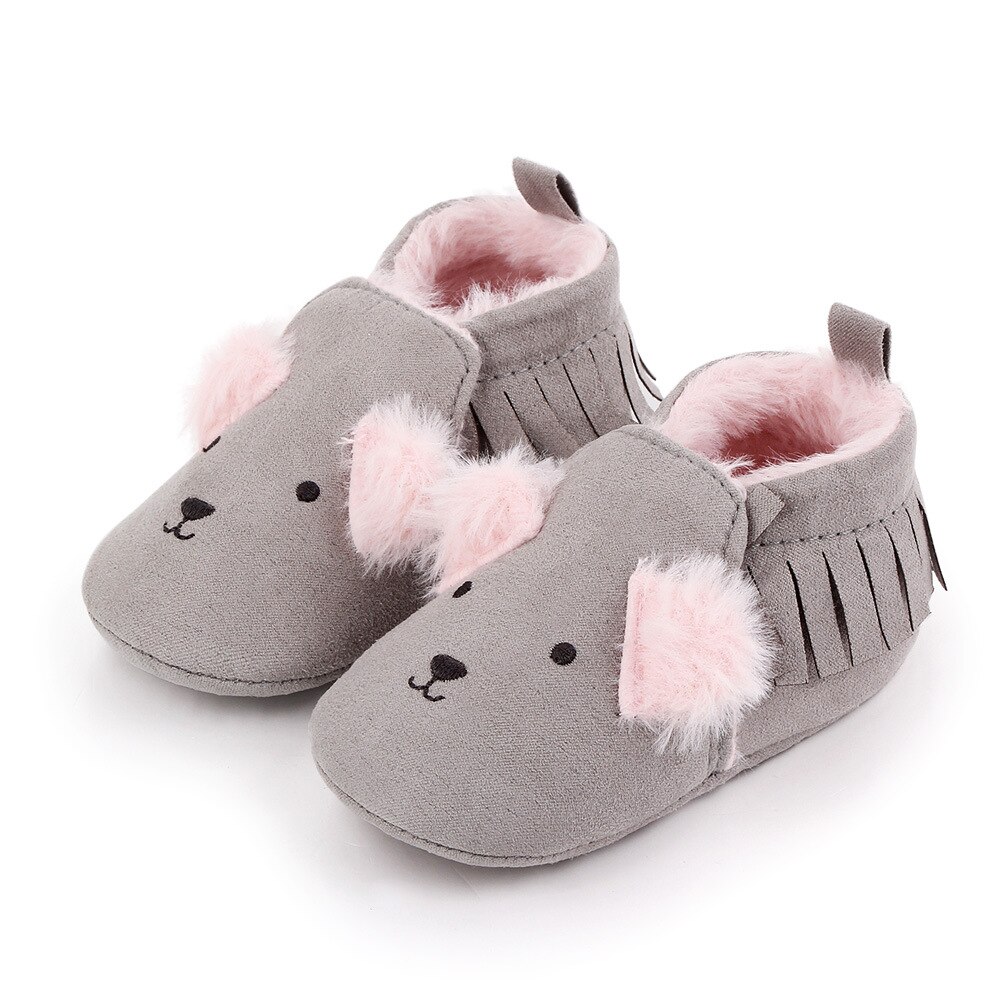 ¡Invierno ! Bonitas botas de bebé de estilo Animal, zapatos de bebé para primeros pasos