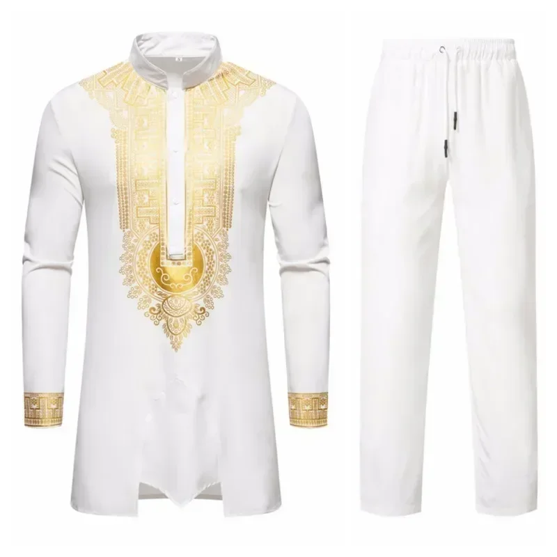 persoonlijkheid heren shirt met lange mouwen Vrije tijd diner print middellange kleding voor heren