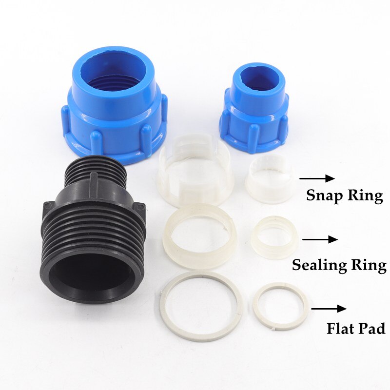 1pc 20-63mm PE Reducing Quick Connector Garden Watering Irrigation System Agricultural Plastic Water Pipe Direct Joint Fittings
