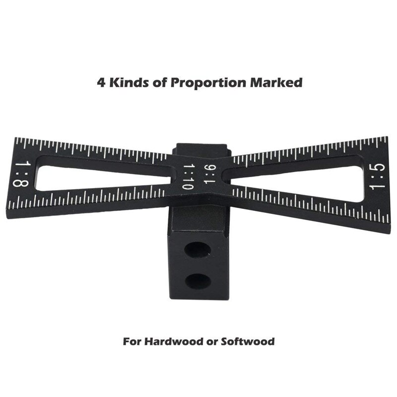 Dovetail Marker,Dovetail Marking Gauge with Scale,Dovetail Jigs Hand Cut Joints Dovetail Guide Tool, Dovetail Template for Woodw