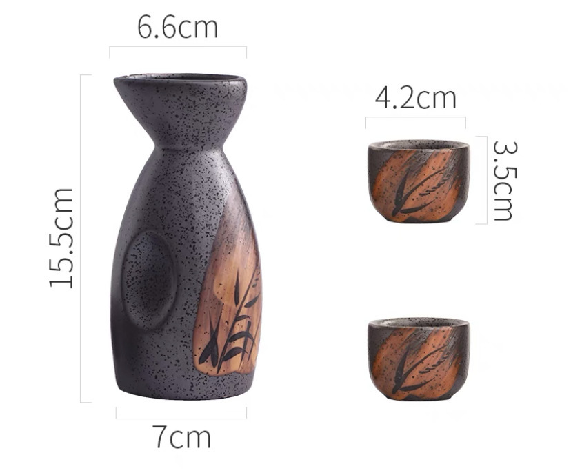 Japanese Sake Kettle Commercial House Wine Set Wine Bottle Separator Sake Cup Kiln Change Porcelain Wine Pot: Light Grey