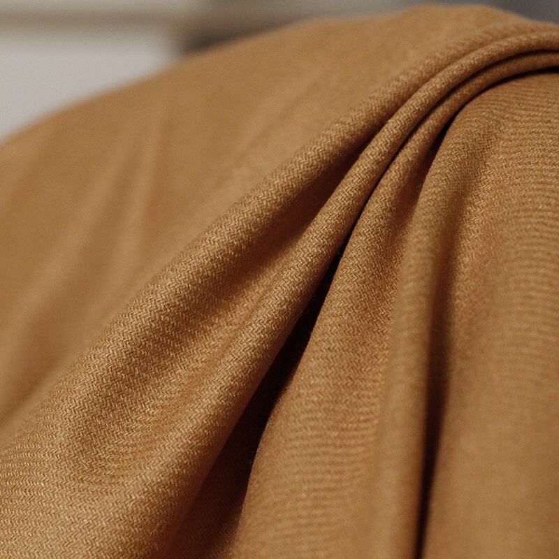 The Cloth 380g/m Weight Worsted Flannel Wool Fabrics Garment Material Autumn Women Suits Jacket Sewing Cloth Tailor