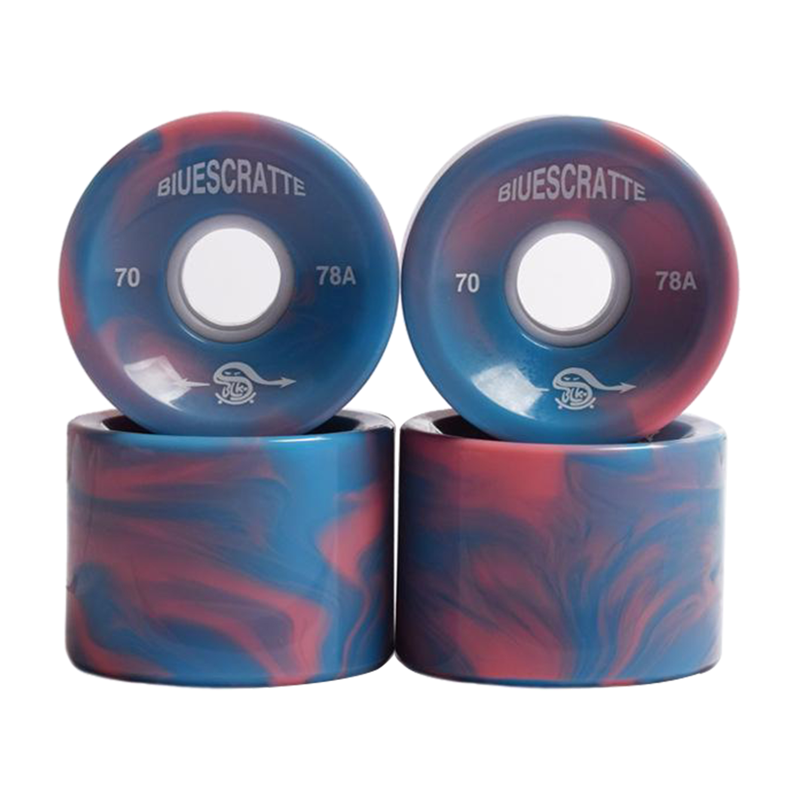 4x 78A Hardheid Skateboard Wielen 70X51mm Longboard Roller Onderdelen: Light Grey