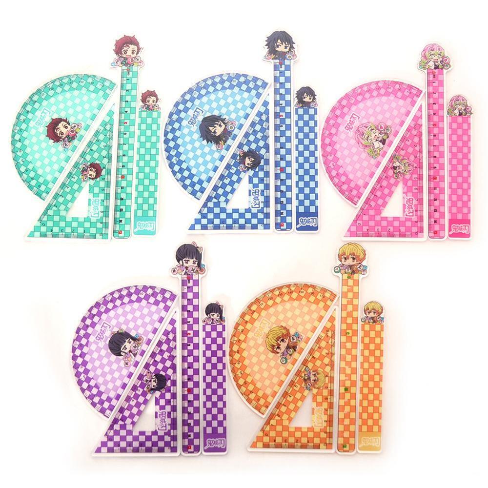 4pcs/ Set Of Art Painting Template Ruler Puzzle Stationery Children'S Ruler Stationery Cartoon Office Figure Drawing Suppli Q5W1