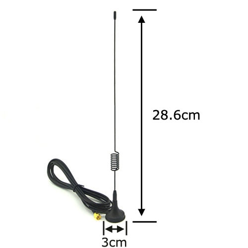 10 pieces GPRS GSM Antenna 7dbi - 8dbi 900/1800MHz Magnetic base SMA Plug Crimp RG174 Cable 3M