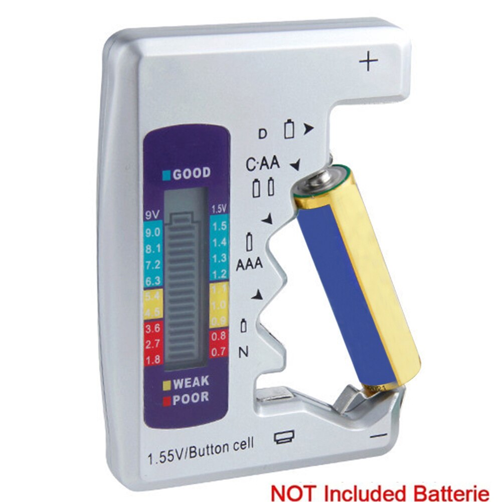 Plastic Universal Tester LCD Display Household Analyzer Engine Automotive Battery Multipurpose Button Cell Small Checker Digital