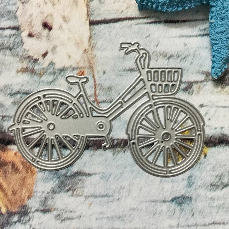 DIY Lovely Bike Bicycle Metal Cutting Dies Stencil For Scrapbooking Paper Card Album Photo Craft Art Embossing Painting Decor