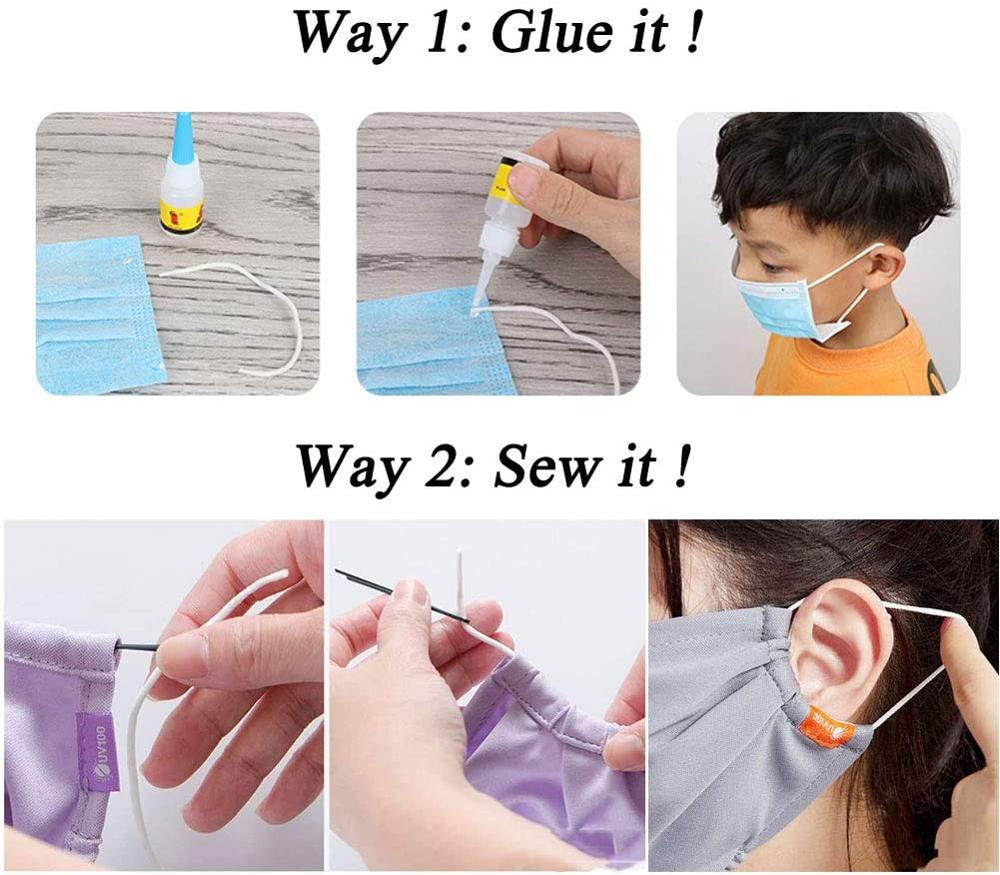 Jojo Bows 3 Mm Maskers Touw Solid Soft Ronde Elastische Band Handgemaakte Maskers Materialen Diy Ambachten Levert Maskers Accessoires