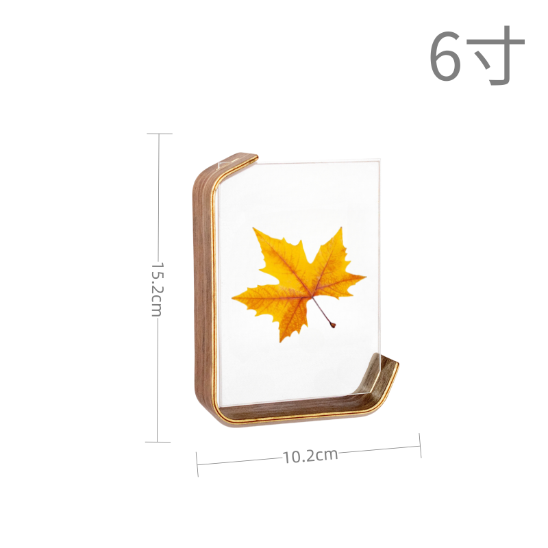 Marco de fotos transparente acrílico , marco de fotos de 6/7/8 pulgadas, tablero de exhibición de colección de sellos personalizados, decoración de escritorio para fotos: Gris claro