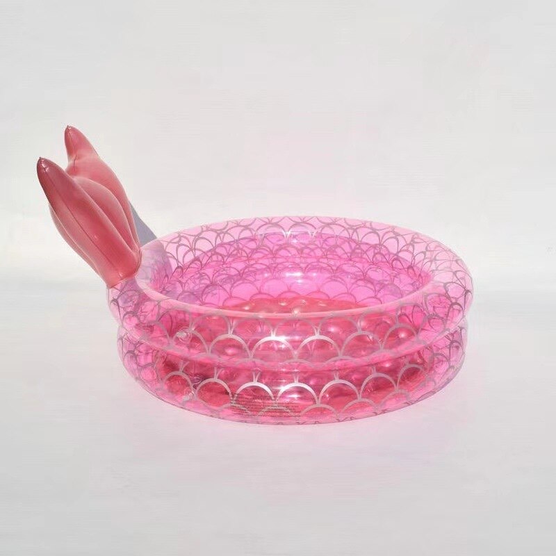 Thickening Pvc Inflatable Mermaid Pool Household Baby Children Swimming Pool Lovely Baby Pink Swimming Pool LB890