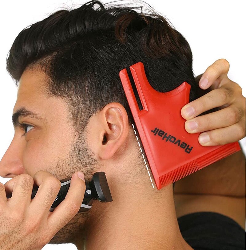 1pcs Men Beard style Comb Appearance Moustache moulding Hairdressing Plastic Hair Shaping Styling Template ruler combs