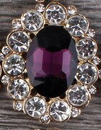 10 stk/parti 25mm*31mm diamantknapper i gyllen legering flatback dekorasjoner akryl rhinestone knapp gjør-det-selv bryllup tilbehør: Nr. .16