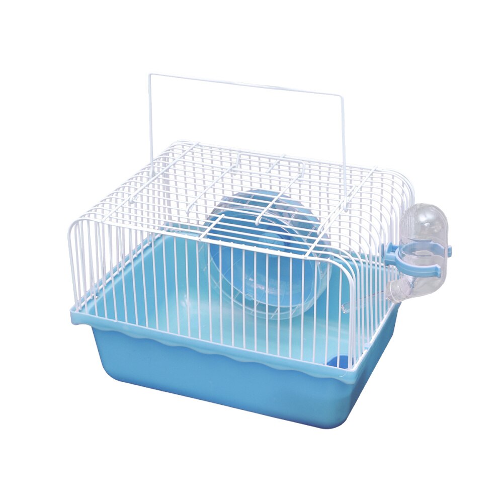 1Pc Hamster Kooi Draagbare Multifunctionele Creatieve Praktische Huisdieren Huis Voor Kleine Huisdieren: Blue