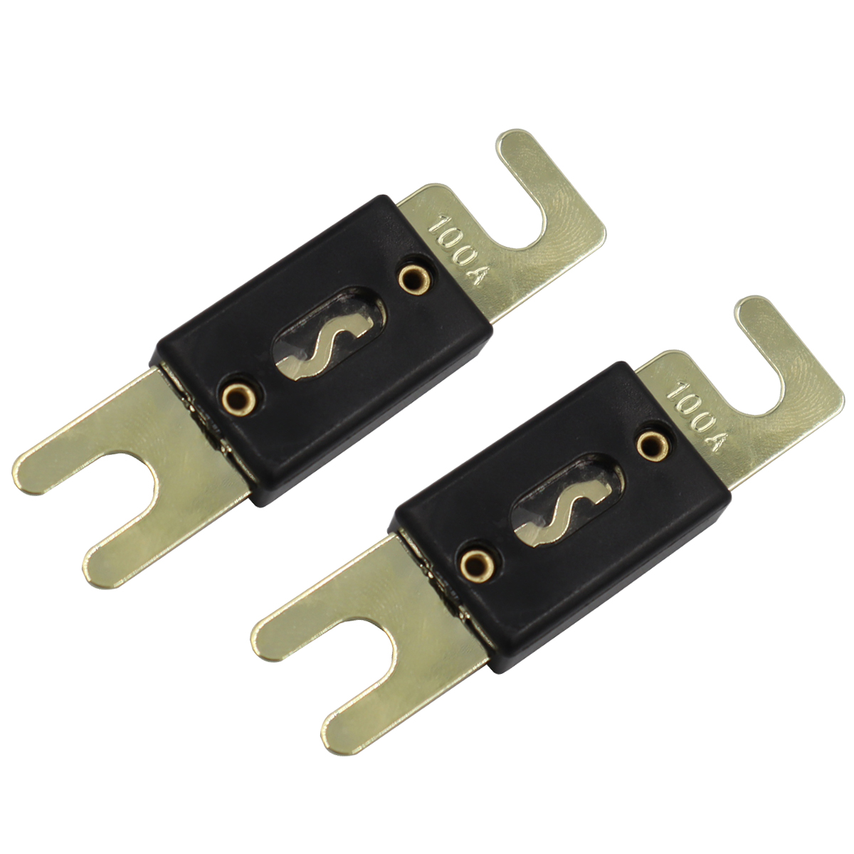 ANL Car Audio Fusível Power Fuse Holder 100A/150A/200A/250A/300A Fusível em linha 0/2/4/8 Gauge AWG Fusível aparafusado: Marrom