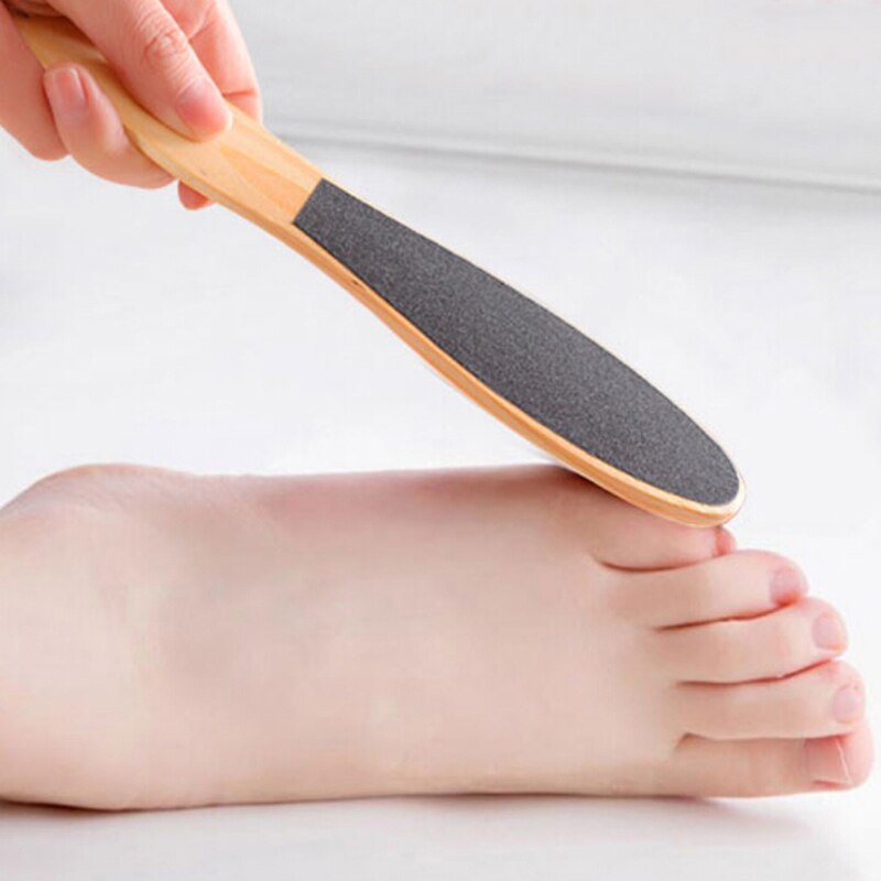 1X23Cm Houten Voetrasp Dubbelzijdig Foot File Eelt Dead Skin Remover Pedicure Scrubber Tool Gladde Huid peeling Gereedschap
