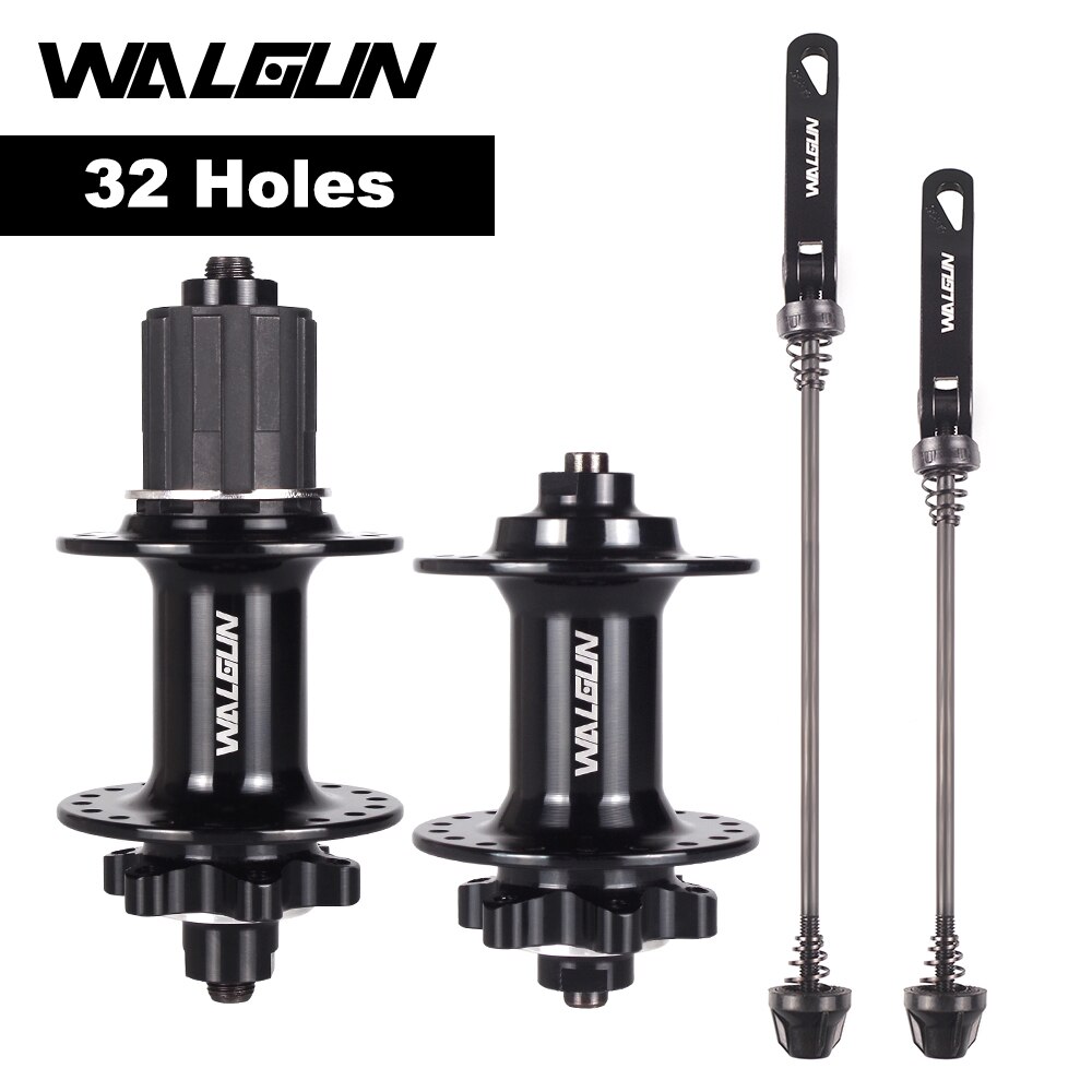 Arc Voor Achter Fiets Hubs Qr Spies 135Mm Vvt Mtb Mountainbike Hub 32 36 Gaten 32H 36 H Voor 8 9 10 11 Speed Deel Disc Hub Deel: WALGUN SET 32H