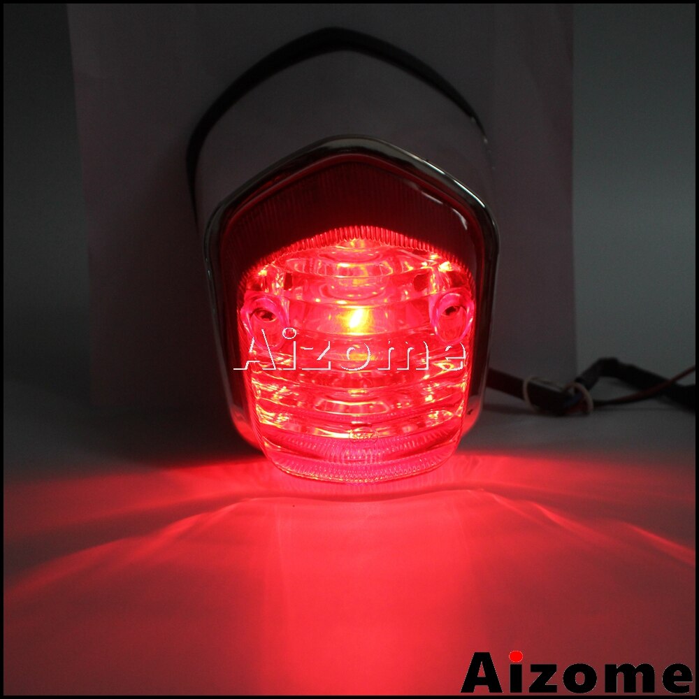 Universele Motorfiets Achterlicht Voor Harley Yamaha Suzuki Honda Shadow Sabre 1100 VT1100C2 VT400 VT750 Achterlicht Brake Stop Light