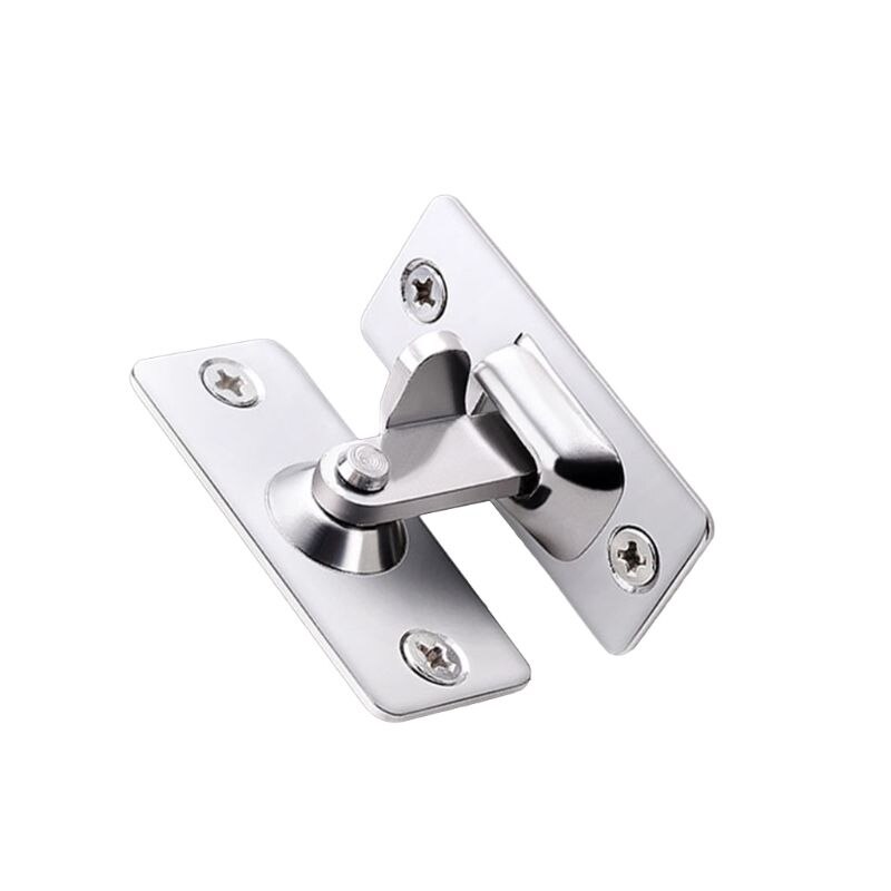 Verrou De Porte En Acier – Cadenas, Moraillon à Boucle, Sécurité Gris Métallique