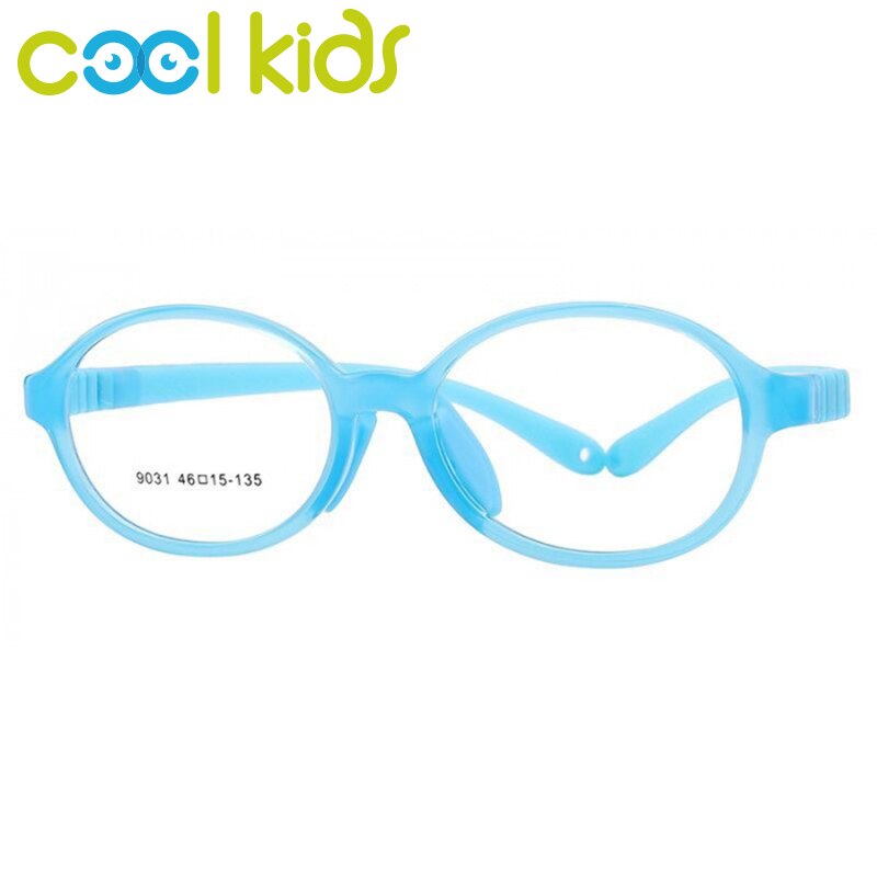 COOL KIDS Glasses Frames TR90 Soft Spectacles Frames Boy Girl Eyeglasses Frames Optical Child Glasses Frame Round Myopia Glasses: 9031C4