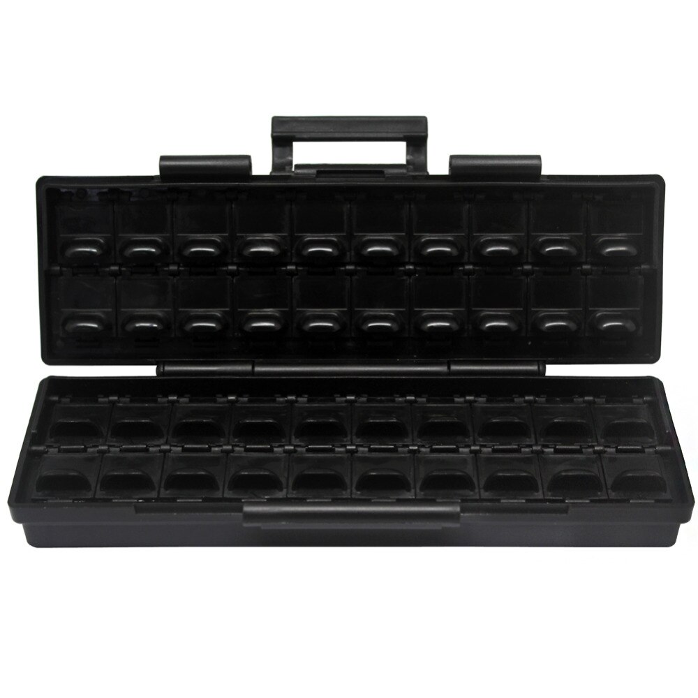 Aidetek plastic toolbox ESD safe SMD storage parts box w/40 bins anti-statics Box Organizer black small box resistor BOXALL40AS