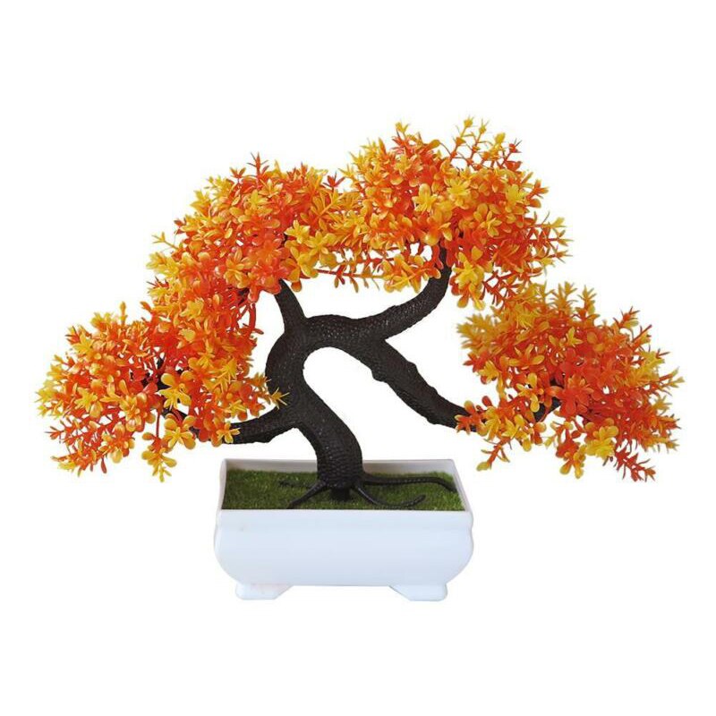 Bonsai Zaden Boom Plant Ingemaakte Bloemen Decor Purifier Absorberende Home Decoratie: Orange