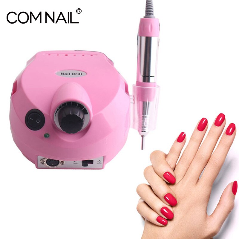 Nail Polijstmachine Slijpen Beglazing Machine 35000Rpm Electric Nail Boor Freesmachine Voor Manicure Boren Accessoire Pedicure Kit: pink grinding tool