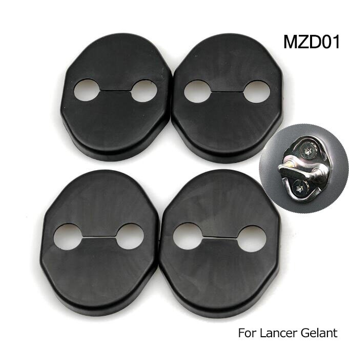 Car Door Lock Anti Rust Protection Cover For Mitsubishi GT-PHEV XR-PHEV Delica Xpander L200 Mirage Samurai EX Fortis: B type Plastic 4pcs