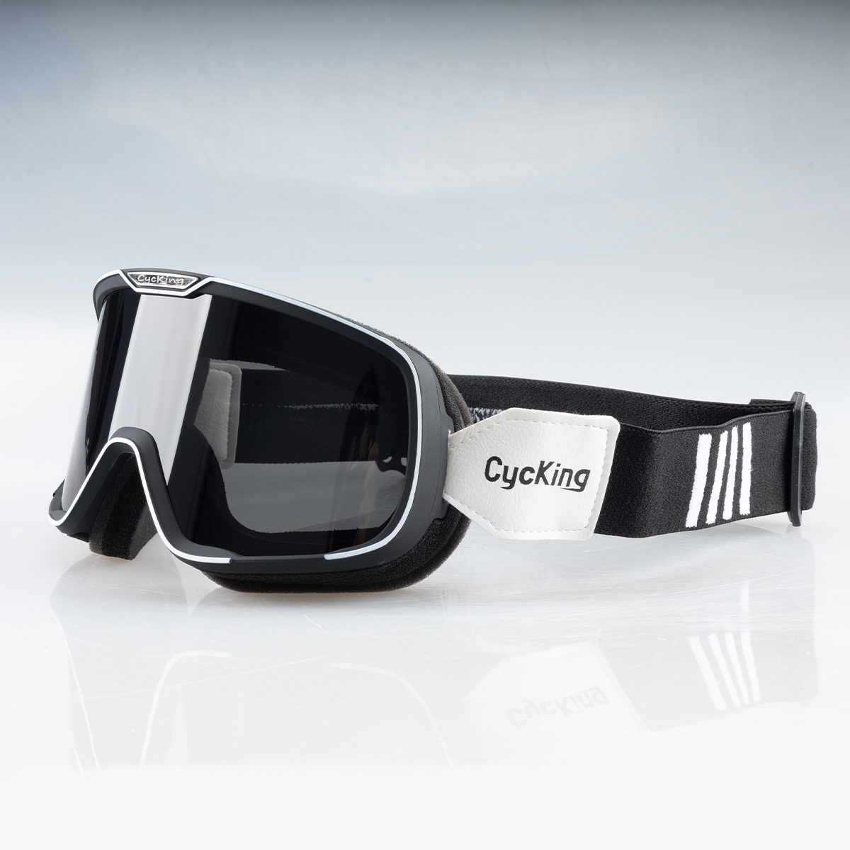 Motorcykelhjelmbriller retrobriller batteri bilrude briller motorcykel ridning vind- og sandtæt: Mørkegrå