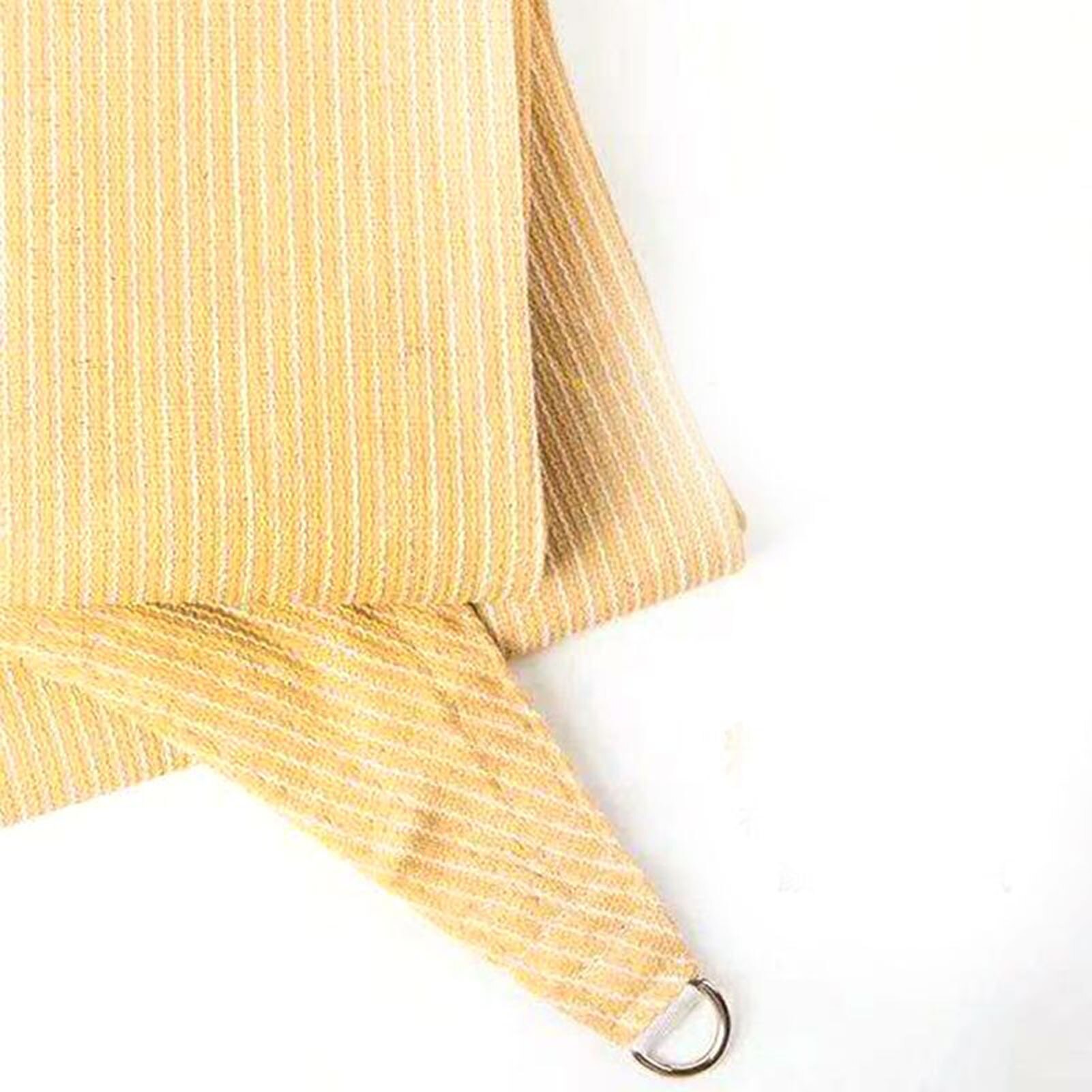 Beige Sun Shade Sail Right Triangle Canopy Awning Shelter UV Block UV Rays Protection Outdoor Sunshade for Patio Lawn Garden