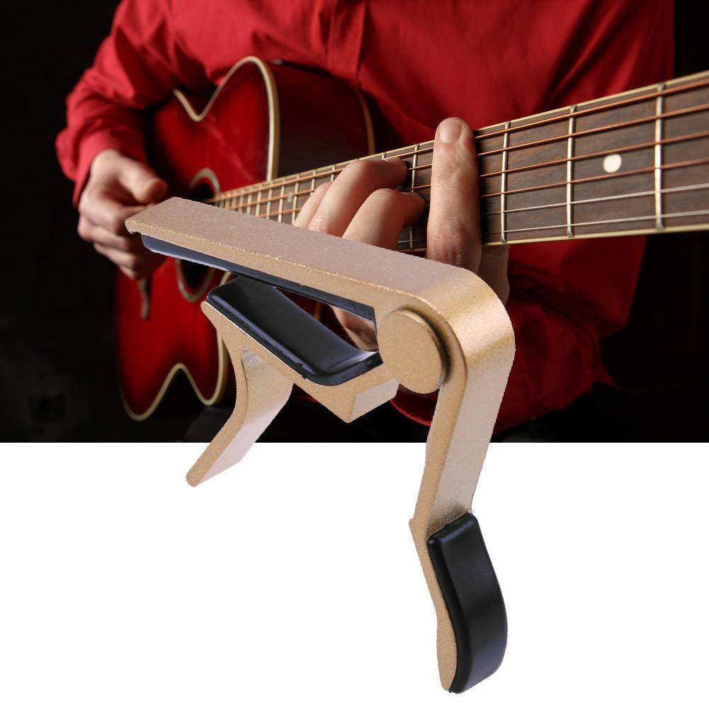 Electric Guitar Alloy Tune Clamp Key Trigger Capo for Acoustic Electric Guitar Musical Guitar Capo Guitar Accessories