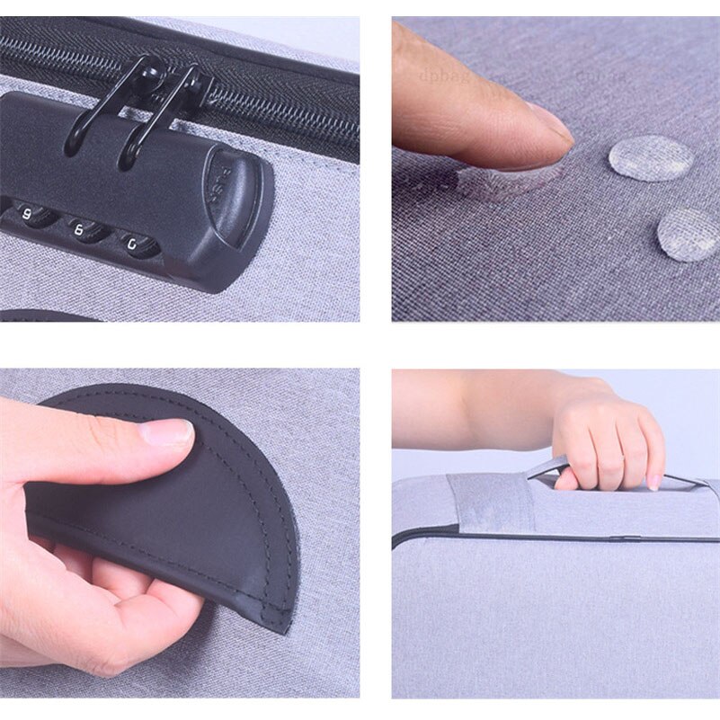 Large Capacity Document Storage Bag Box Waterproof Document Bag Organizer Papers Storage Pouch Travel File Bag