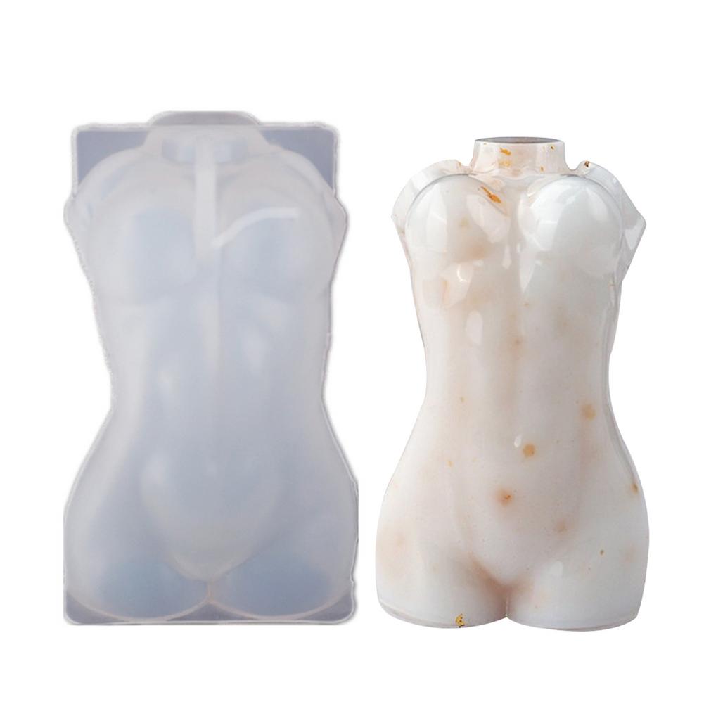 Femme nue corps argile Silicone moule modèle corps résine époxy moule pour décoration de gâteau: C