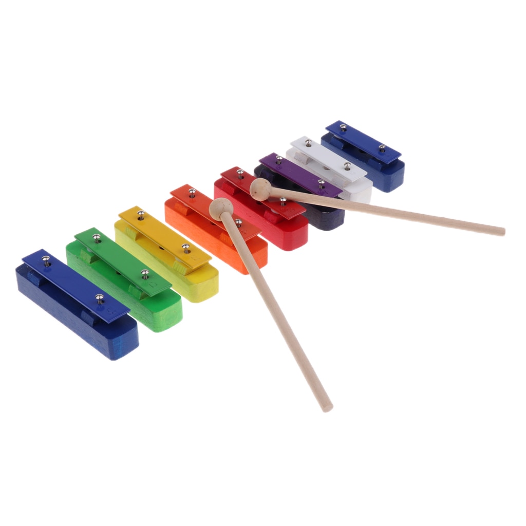 8 Toetsen Xylofoon Mallet Stok Oefening Kids Intelligence Voor Kinderen