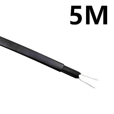 Câble chauffant/fil chauffant avec Protection contre le gel, 8mm de largeur, 20 W/m peuvent être utilisés à l&#39;intérieur de tuyaux auto-régulants pour le dégivrage, la fonte de la neige, etc.: 5M