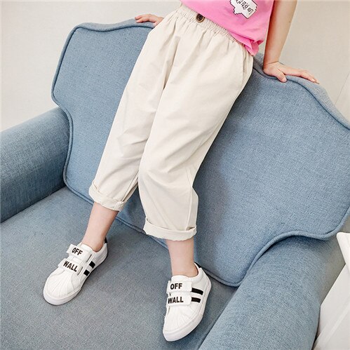 M dchen Sommer Shorts Solid Baumwolle Casual Kinde Grandado m-dchen-sommer-shorts-solid-baumwolle-casual-kinde-grandado