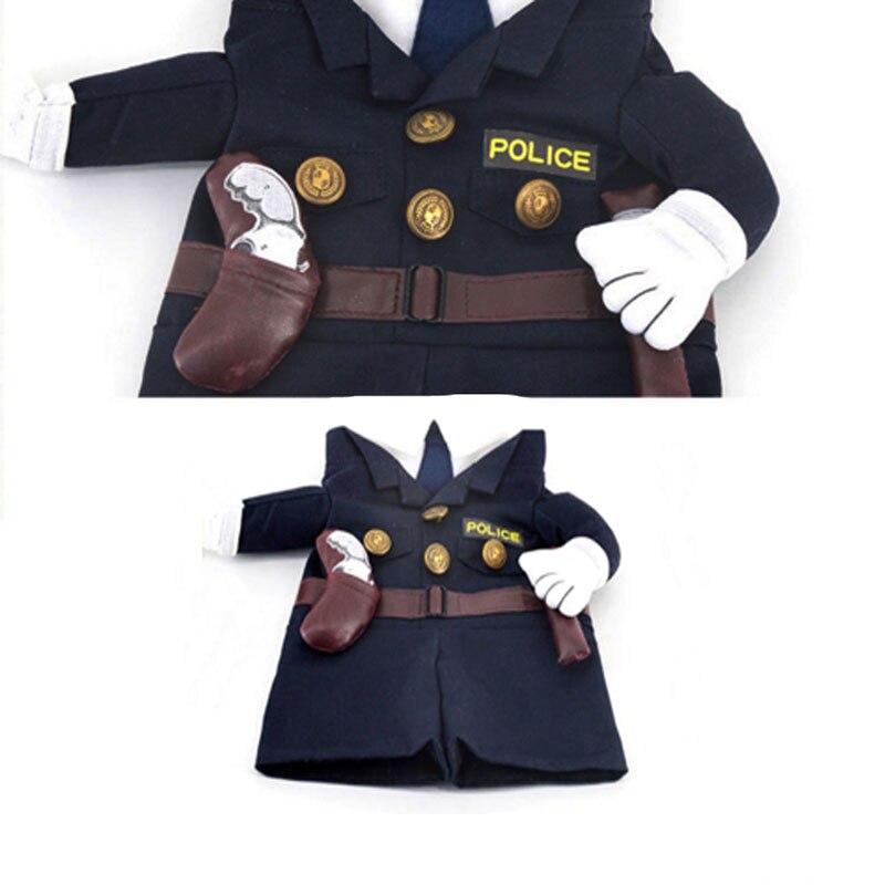 Drôle de chien chat vêtements Costume robe médecin policier Cowboy Costume tenue coton vêtements S M L