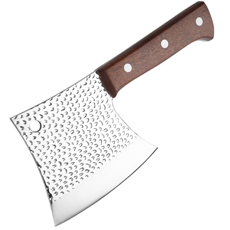 Couteau à os à hacher 6 pouces, Chef de cuisine robuste, couperet à viande, forgé à la main en acier inoxydable 40Cr13: Default Title