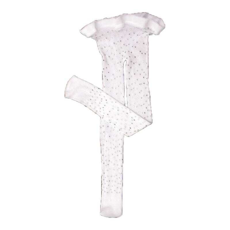 Kinderen Rhinestone Visnet Sokken Mode Meisjes Dieptepunt Sok Dunne Panty 40JC