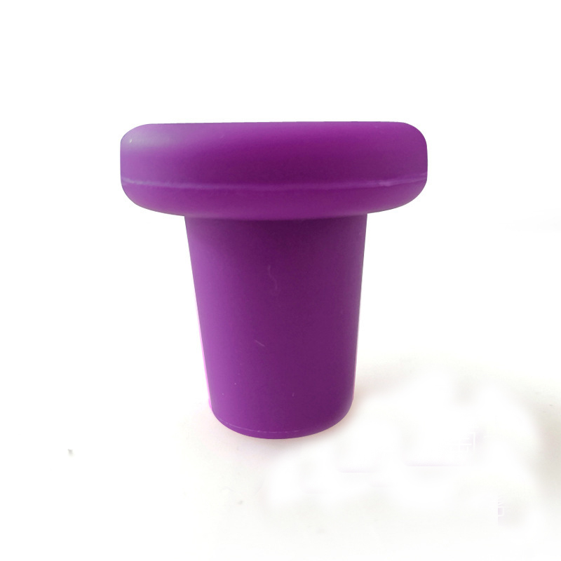 Tapón de silicona para botella de vino, seguro y saludable, conservación de botellas de vino, grado alimenticio, para el hogar: Grape purple