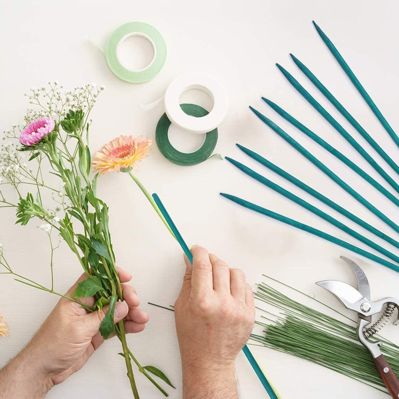 30 Pcs Hout Groene Houten Stokken Plant Stakes Bloemen Planten Ondersteuning Teken Posting Tuin Sticks Diy Plant Bloem Decoratie